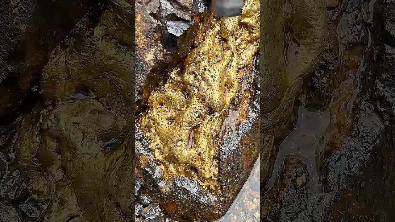 Unbelievable Gold Discovery! 😱 From Raw Rock to Bar ✨🏆