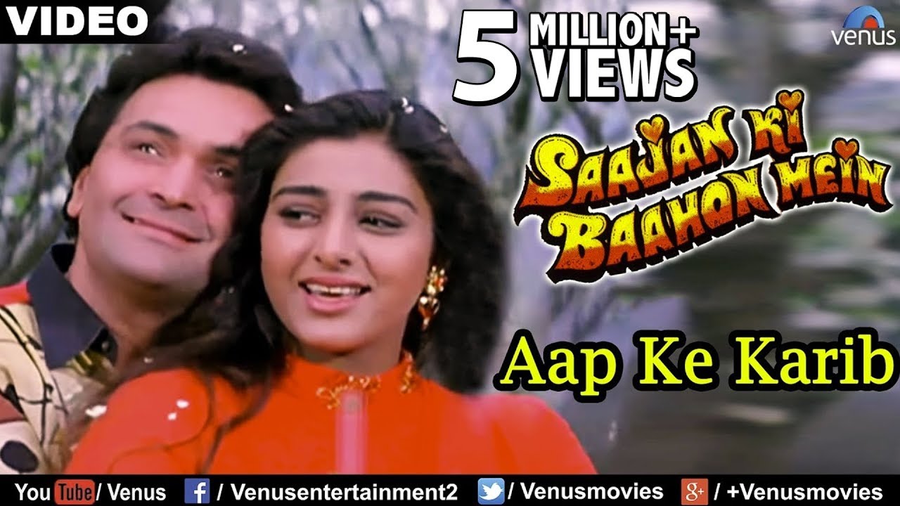 Aap Ke Karib Full Video Song | Saajan Ki Baahon Mein | Rishi Kapoor, Tabbu | Romantic Song