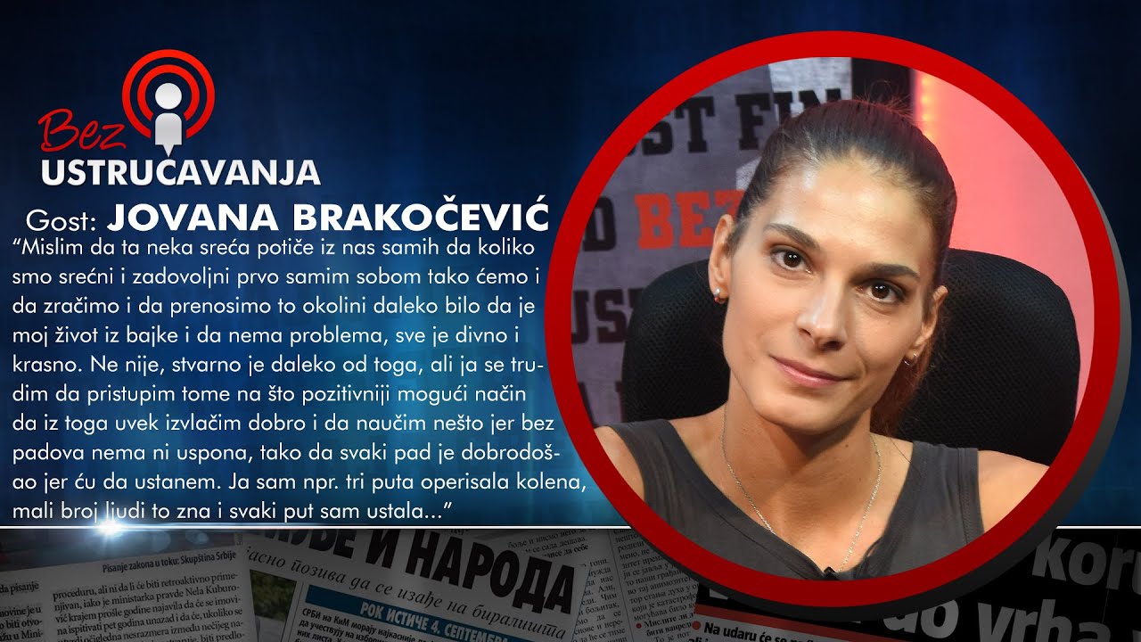 BEZ USTRUČAVANJA - Jovana Brakočević Kancijan: Ne gledam estradu i žutu štampu to nije realna slika!