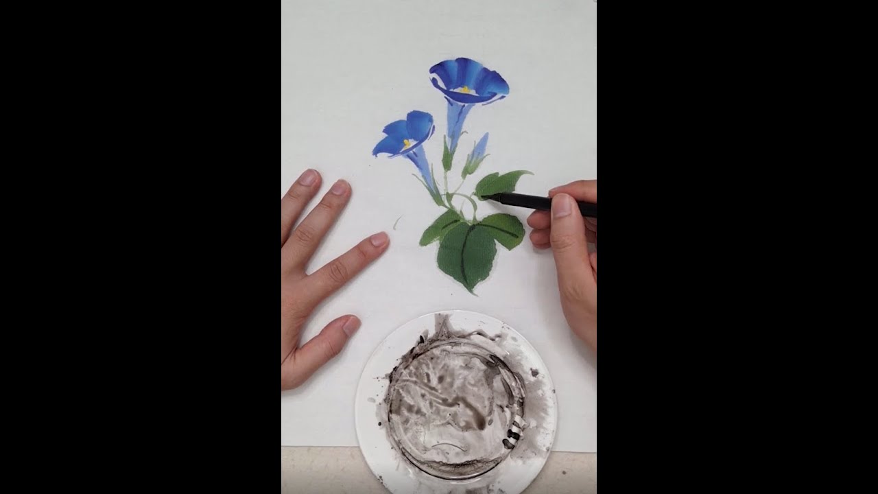 國畫牽牛花詳細教程