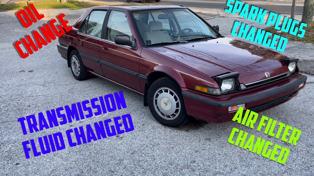 My 1 owner 38k mile 1989 Honda Accord LXI pt 2 regular maintenance started