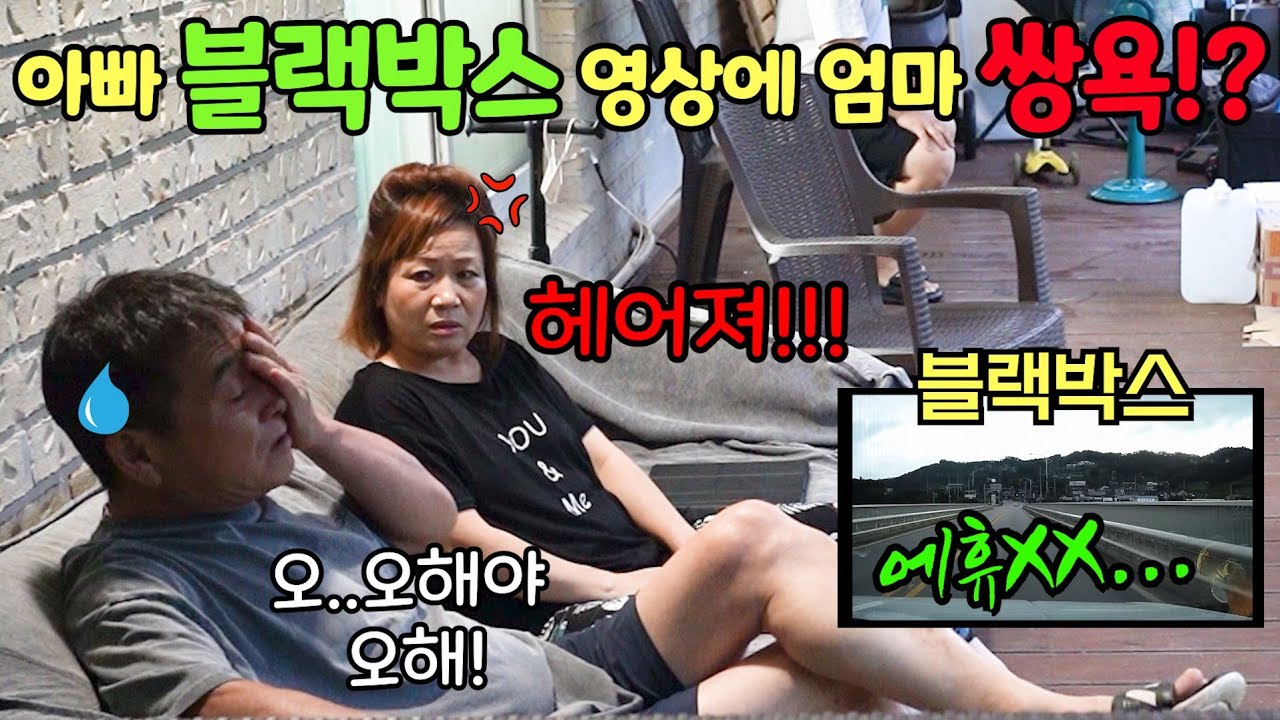 아빠 블랙박스 보니 엄마를 욕한음성이...(충격)