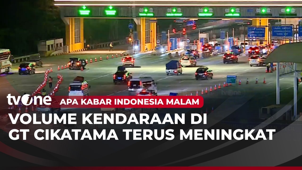 Gerbang Tol Cikampek Utama Mulai Didatangi Kendaraan Pribadi | AKIM tvOne
