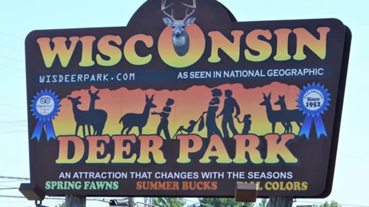 Feeding The Deer At Wisconsin Deer Park In Wisconsin Dells