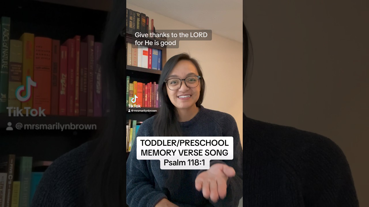 Psalm 118:1 Memory Verse Song for Kids// Toddler Preschool