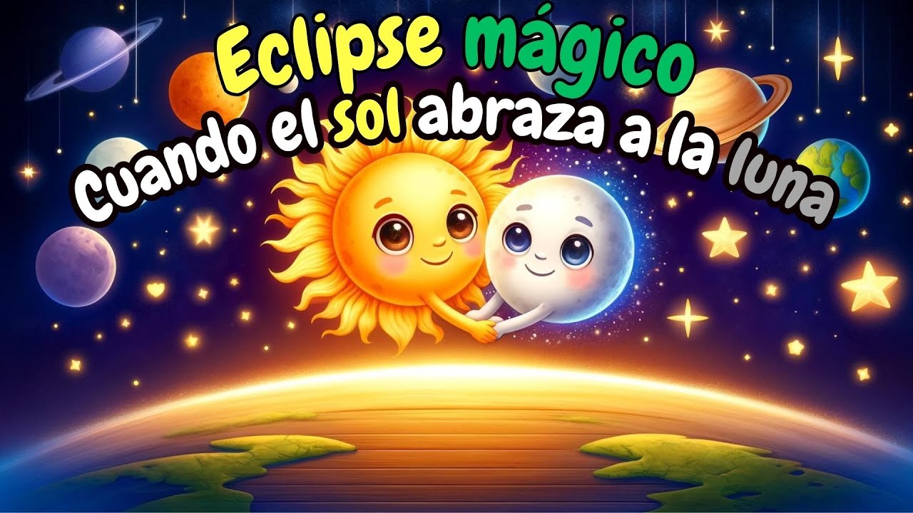 🌓 Eclipse Mágico: Cuando el Sol Abraza a la Luna 🌞🌜 | Cuentos infantiles | Cuentos para dormir