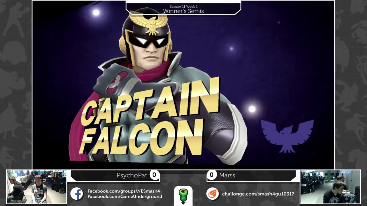 S4@GU 10-3 (Winner's Semis): Marss (Falcon) vs PsychoPat (Yoshi)