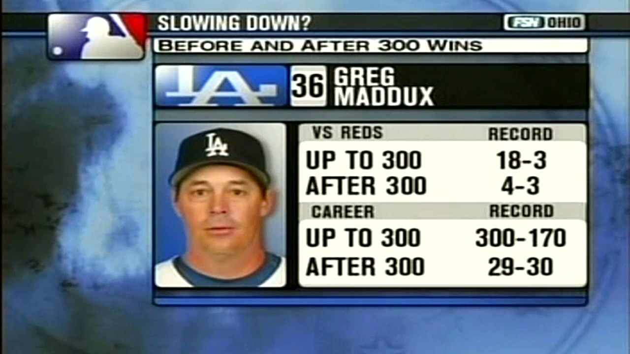 Cincinnati Reds at Los Angeles Dodgers  2006 08 30 Greg Maddux vs Aaron Harang
