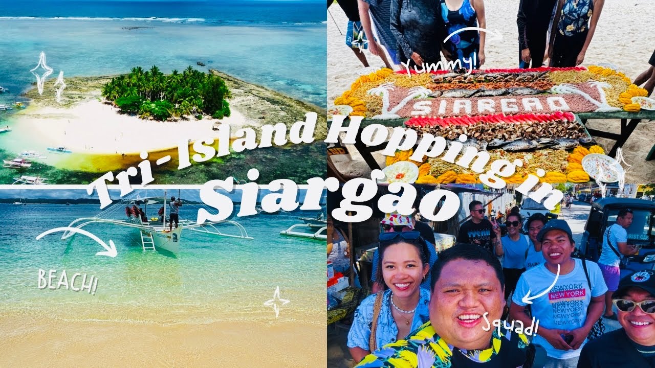 TRI-ISLAND HOPPING IN SIARGAO + Itinerary Reveal + Land Trip back to Davao | Siargao Final Episode