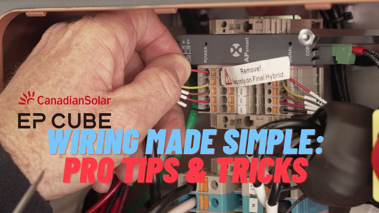 EP Cube Terminal Connection Guide - Expert Tips from Mike Jolley