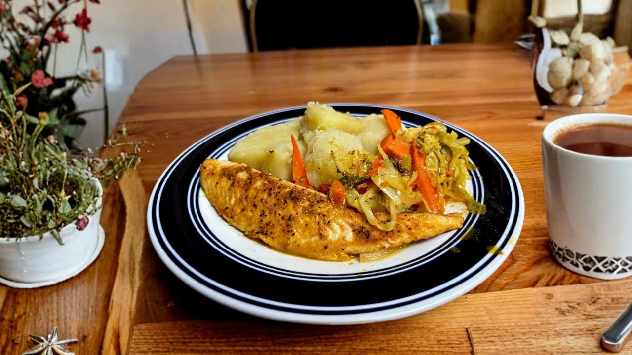Jamaican Steamed Cabbage with Swai Fish | Easy One-Pot Island Meal