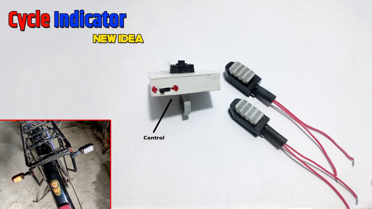 How to Make Cycle Indicator Light At Home | LED Indicator brake Light | New Idea