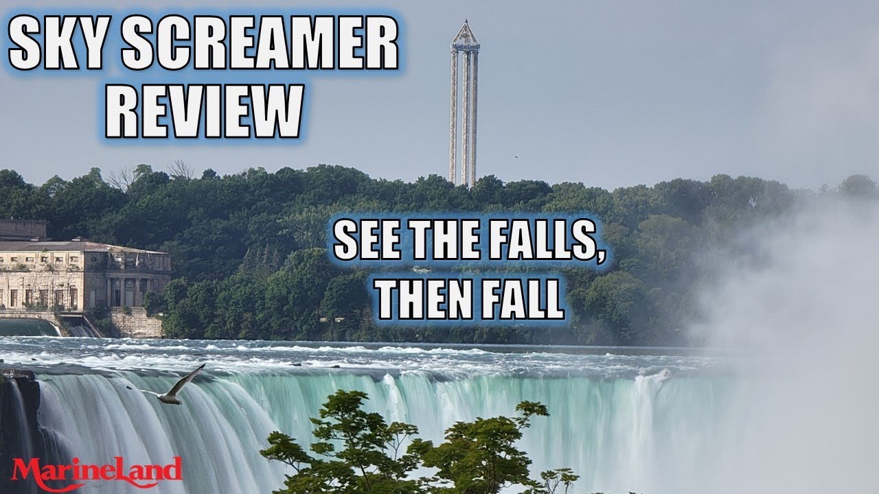 Sky Screamer Review, Marineland S&S Combo Tower | See the Falls, Then Fall!