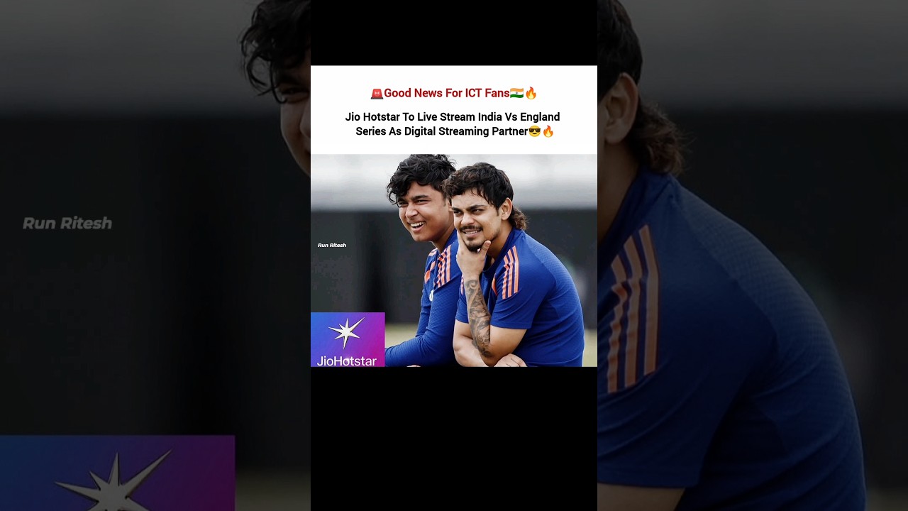 Jio Hotstar To Live Stream India Vs England Series As Digital Streaming Partner😎🔥