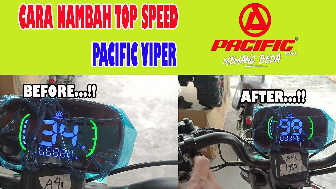 CARA NAMBAH TOP SPEED SEPEDA LISTRIK PACIFIC PART 2 1000% WORK Buruan COBA..!!  #sepedalistrik