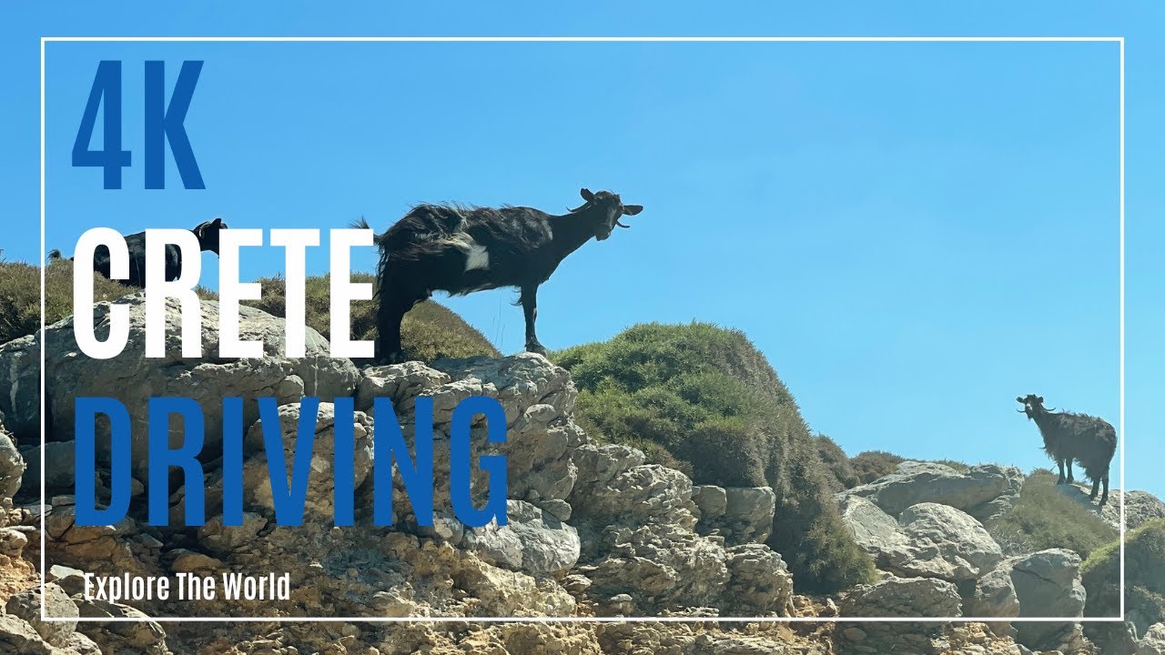 【4K】 Greece Crete Walk - Road from Heraklion to Vai Palm Beach