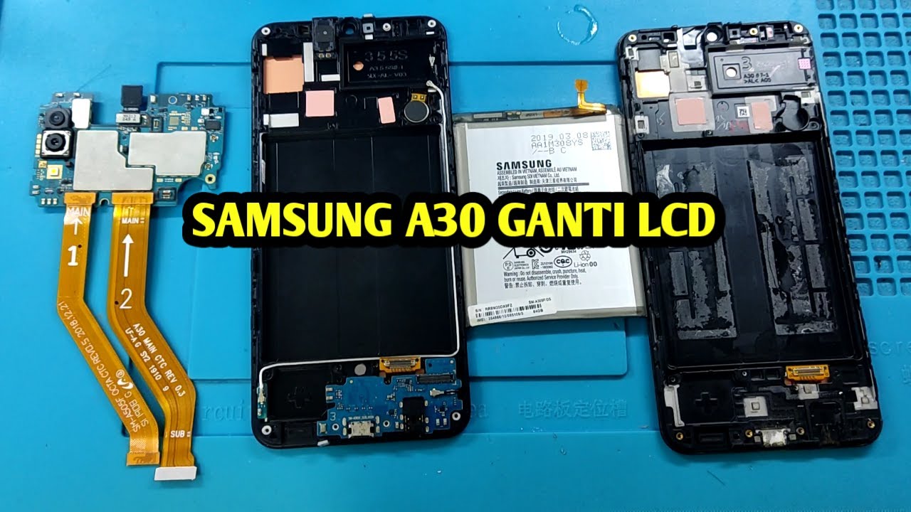 CARA GANTI LCD SAMSUNG A30 TANPA RIBET LCD PLUS FRAME LENGKAP BISA UNTUK A50 DAN A30S