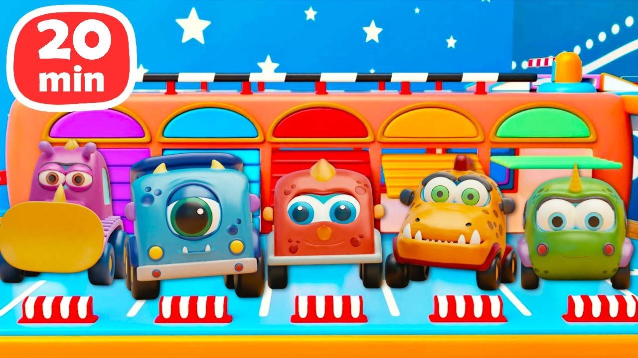 Mocas Autos für Kinder. 4 Folgen in einem Cartoon. Mocas auf Deutsch