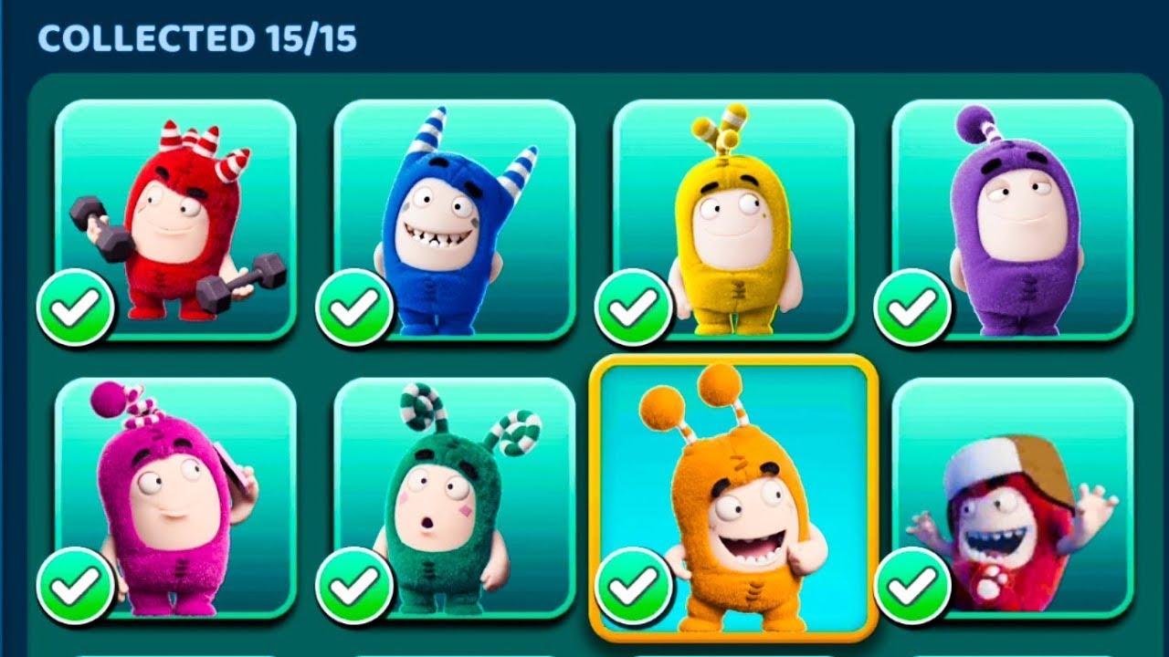 Oddbods Turbo Run - Fuse, Pogo, Bubbles, Jeff, Newt, Slick, Zee - All Characters Unlocked