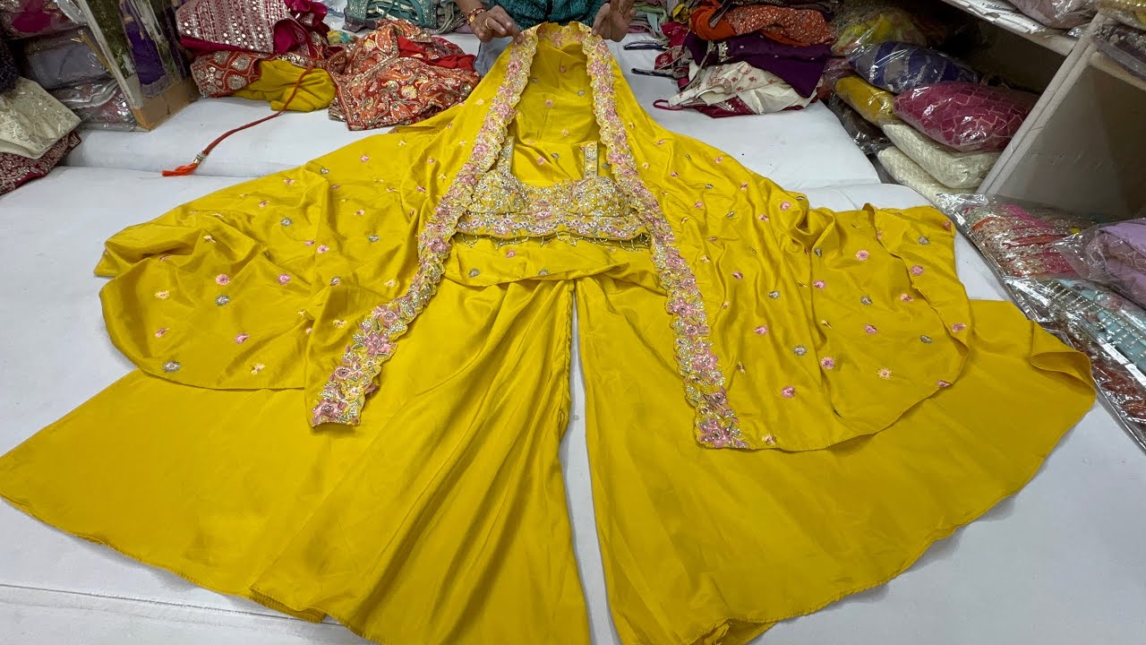 Chickpet Wholesale Exclusive Designer Indo Western & Sharara Collections.Single piece courier avail.