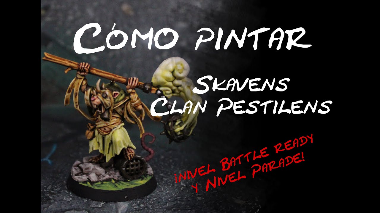 Cómo pintar Skaven del Clan Pestilens