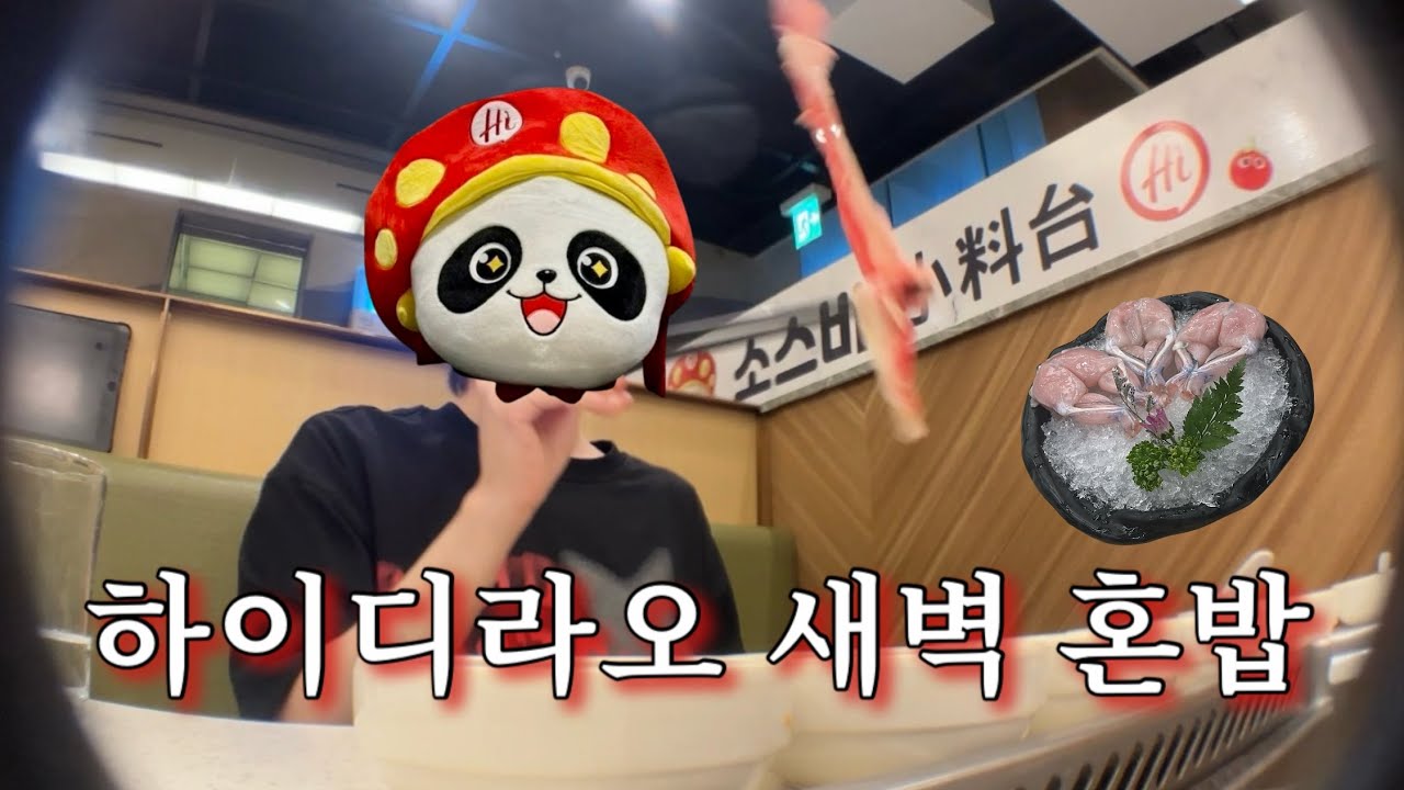 새벽 2시에 하이디라오 혼밥하는 브이로그