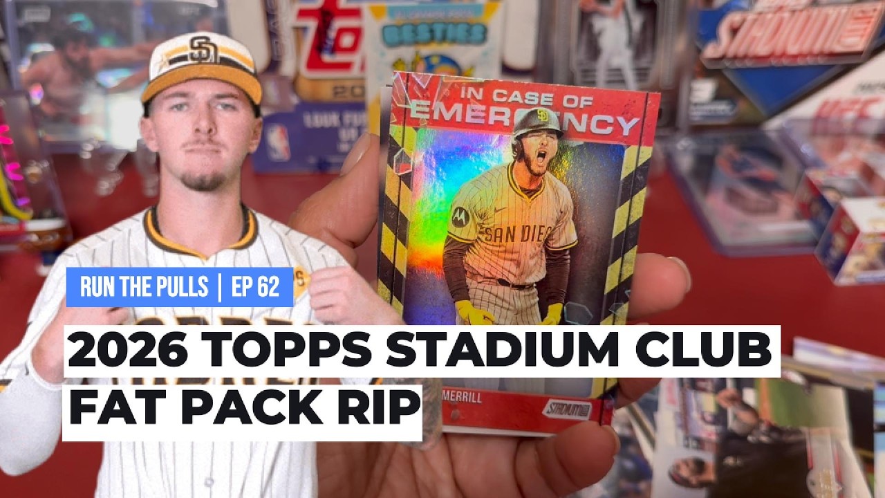 Topps 2026 Stadium Club Fat Pack Rip ⚾ First Look! | Run The Pulls Episode #62