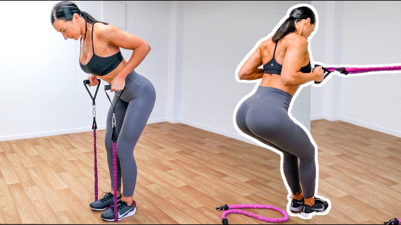 UPPER BODY EXERCISES USING RESISTANCE BANDS | HOME WORKOUT
