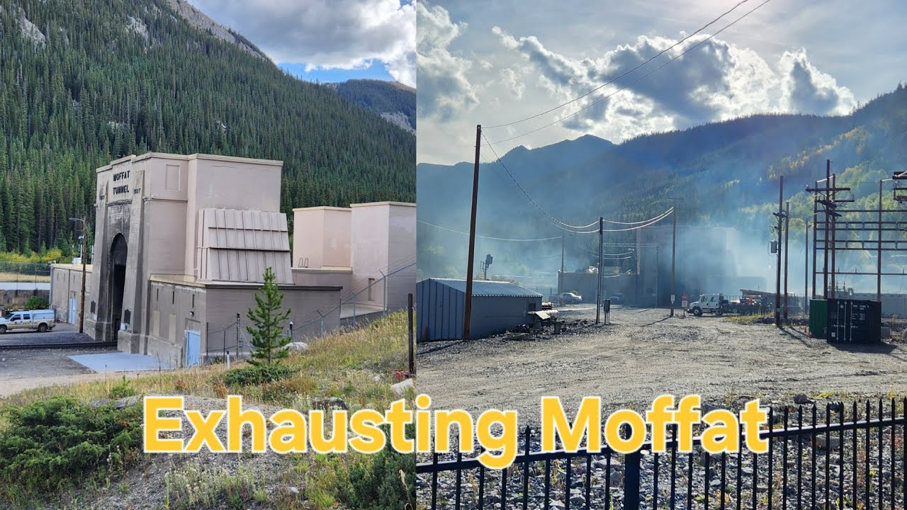 Moffat Tunnel vents after large coal drag