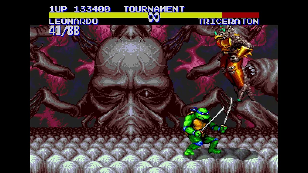 MD T.M.N.T トーナメントファイターズ（TOURNAMENT）クリア レオナルド編