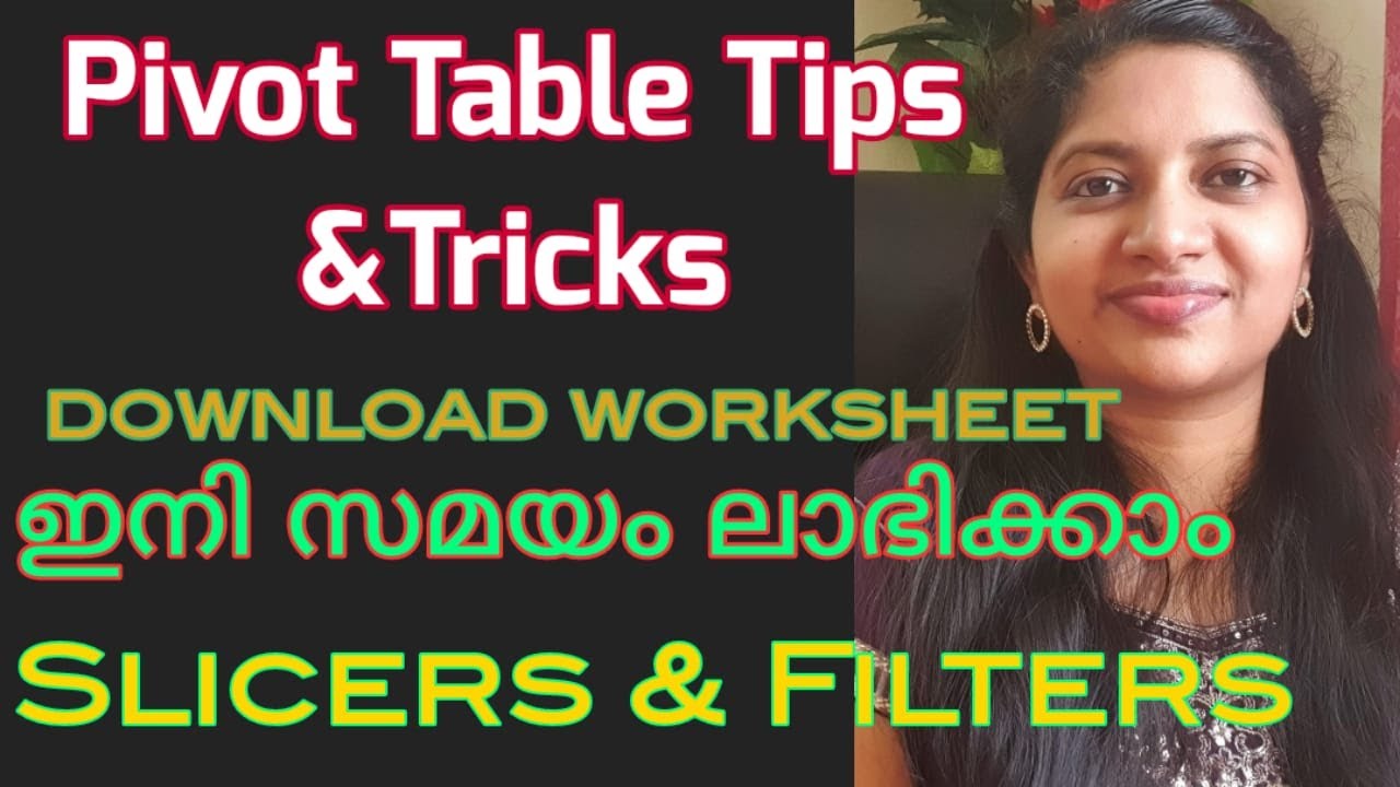 PIVOT Table Tips and Tricks Filters and Slicers in Malayalam