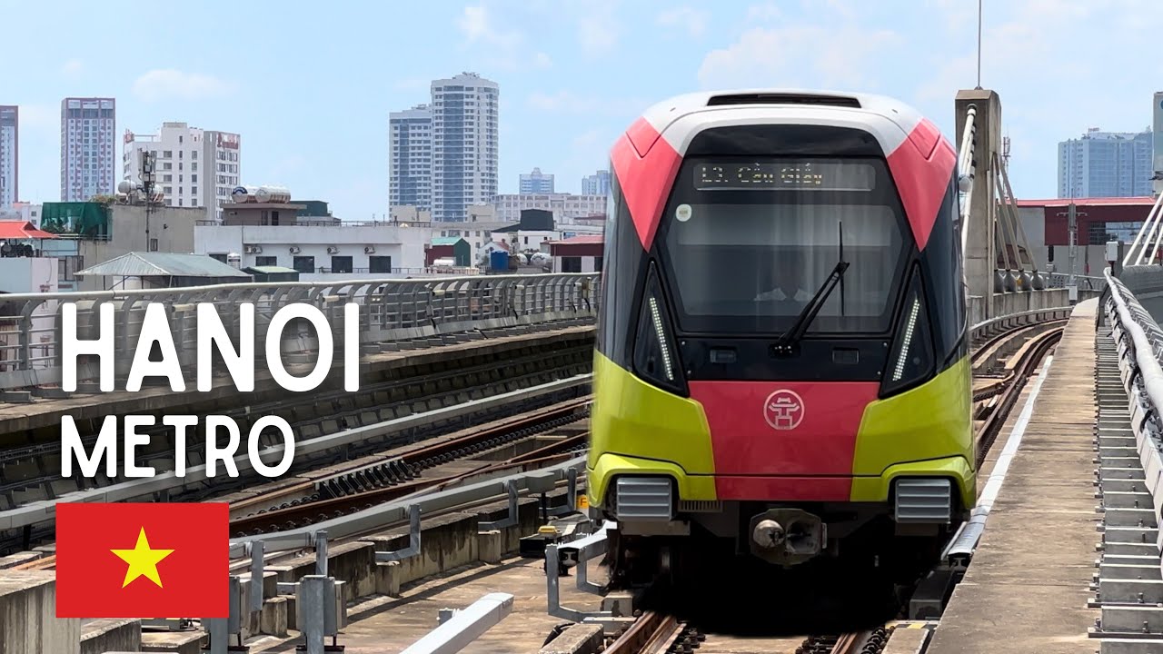 🇻🇳 Newest Metro in Asia Opened in Vietnam・Hanoi Nhon - Ga Line MRT Subway・Train Compilation