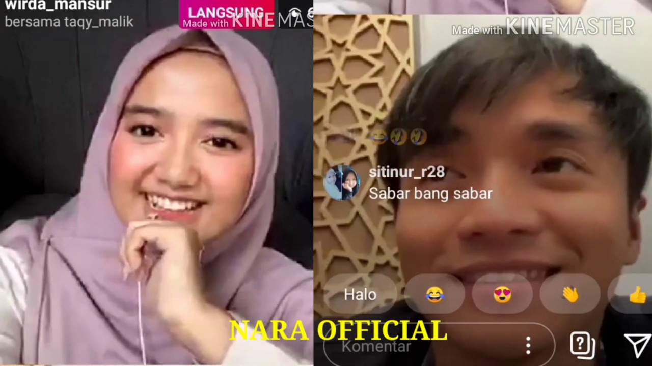 TAQY Malik curhat mau nikah?? bikin baper Wirda Mansur live instagram