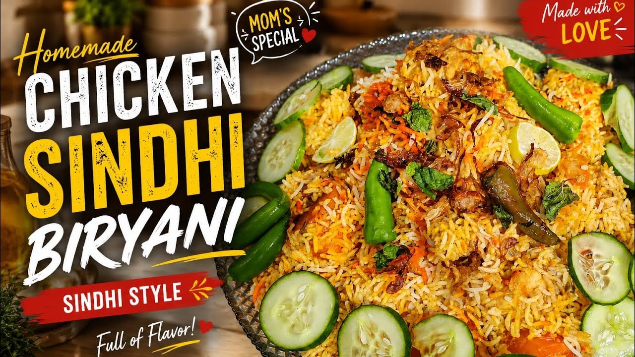 Authentic Chicken Sindhi Biryani Recipe | Famous Sindhi Style Biryani