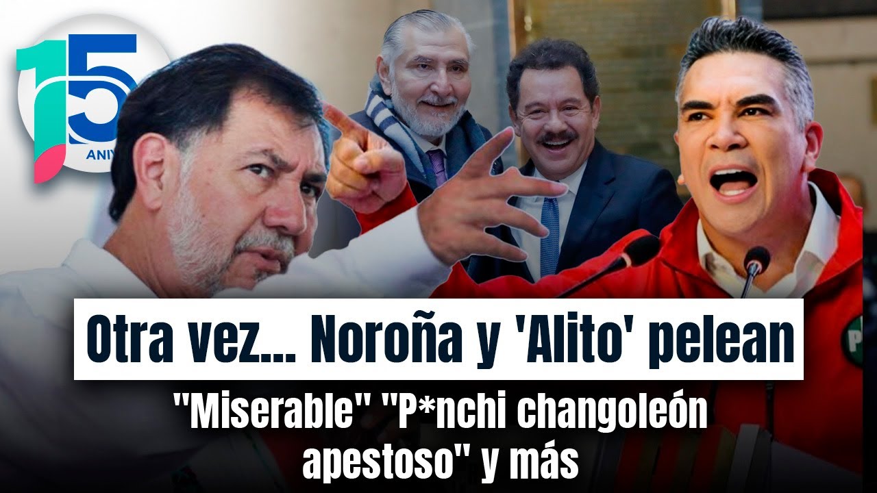 Noroña vs ‘Alito' Moreno por Adán Augusto: Senadores se TIRAN CON TODO