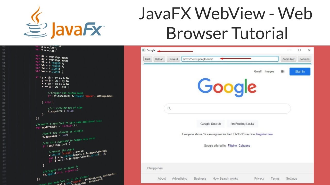 JavaFX WebView - Building a web browser in JavaFX