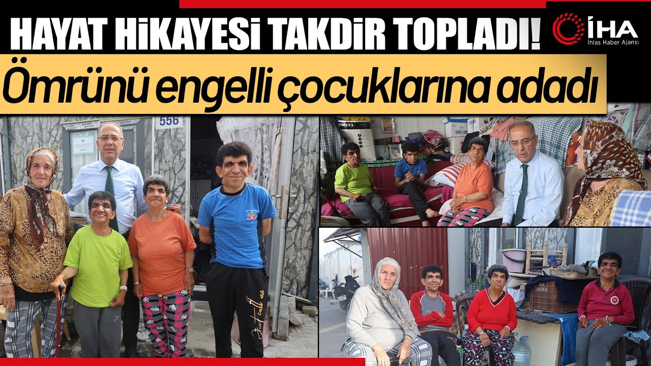 Ömrünü 3 Engelli Evladına Adayan Fedakar Anne Hayat Hikayesiyle Takdir Topladı