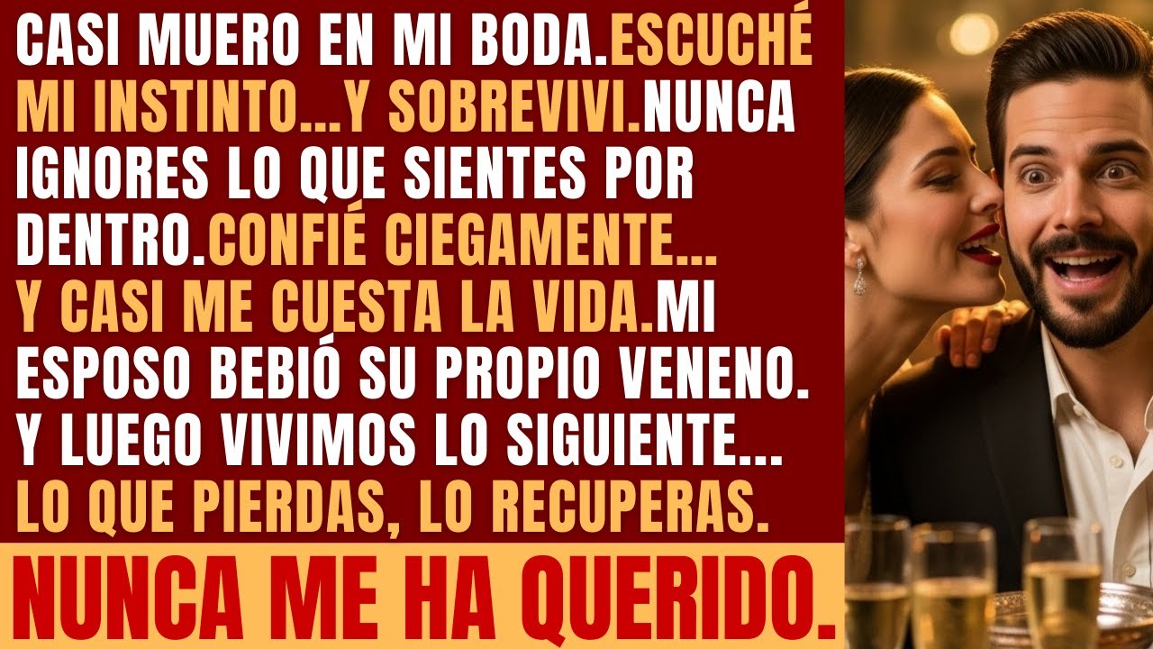 MI ESPOSO INTENTÓ ENVENENARME EL DIA DE NUESTRA BODA, ASI QUE CAMBIÉ LOS VASOS, Y LUEGO...