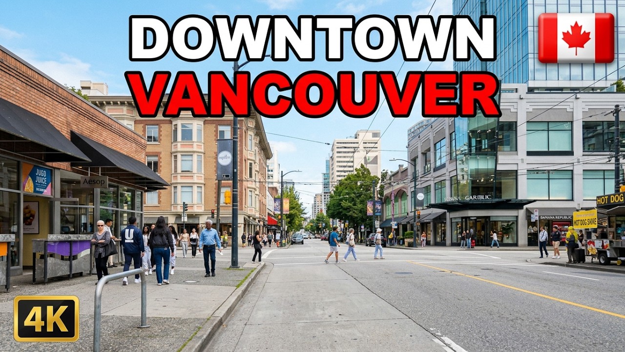 🇨🇦  [4K] 🌞🚶2026 Summer Downtown Vancouver Walking Tour, BC, Canada 