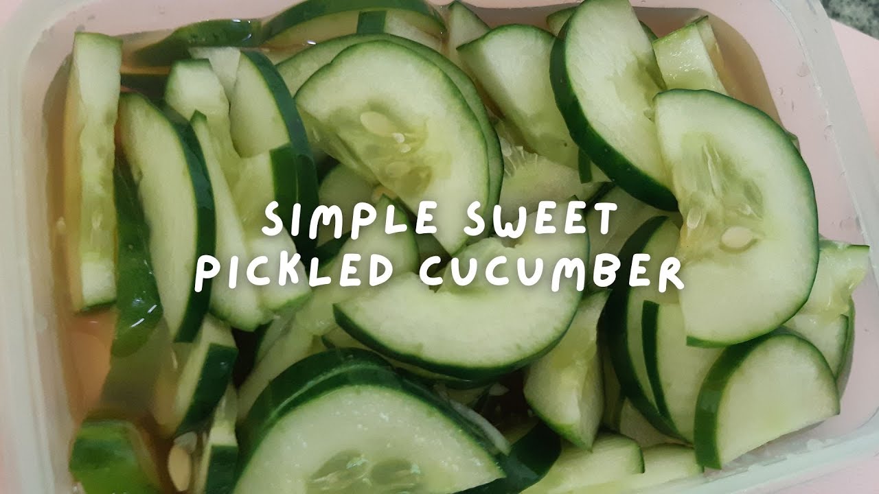 Easy Asian Sweet Pickled Cucumber