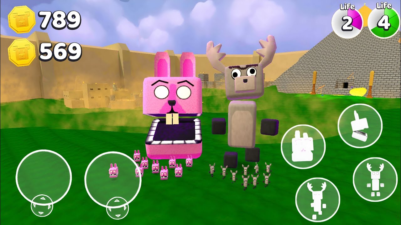 Desert Rabbit with Desert Reindeer - Super Bear Adventure Gameplay Walkthrough 