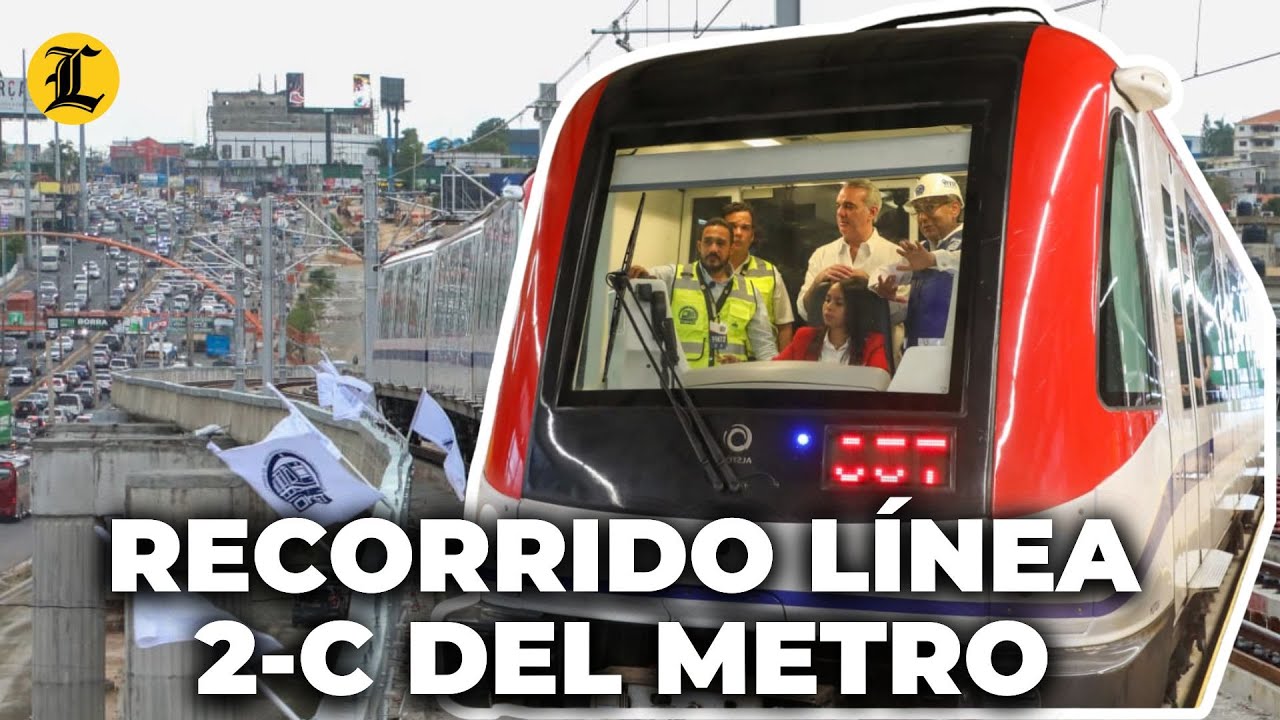 Recorrido de la línea 2-C del Metro desde el Kilómetro 9 hasta Los Alcarrizos