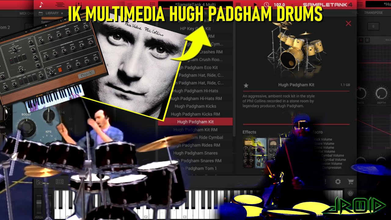 IK Multimedia HUGH PADGHAM DRUMS | PHIL COLLINS IN THE AIR TONIGHT Sound Demo w/ Simmons Titan 50
