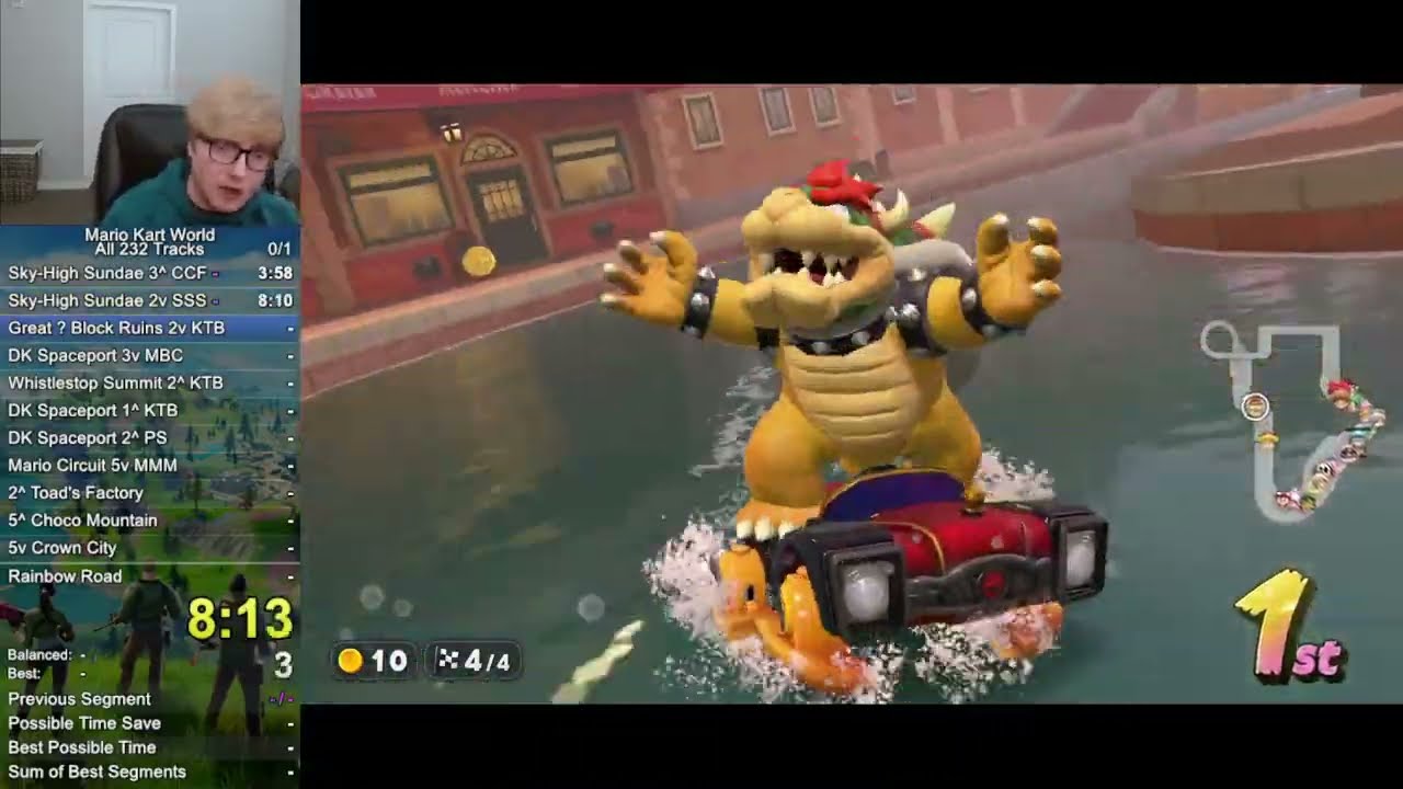 [WR] Mario Kart World Speedrun All 232 Tracks in 11:55:29