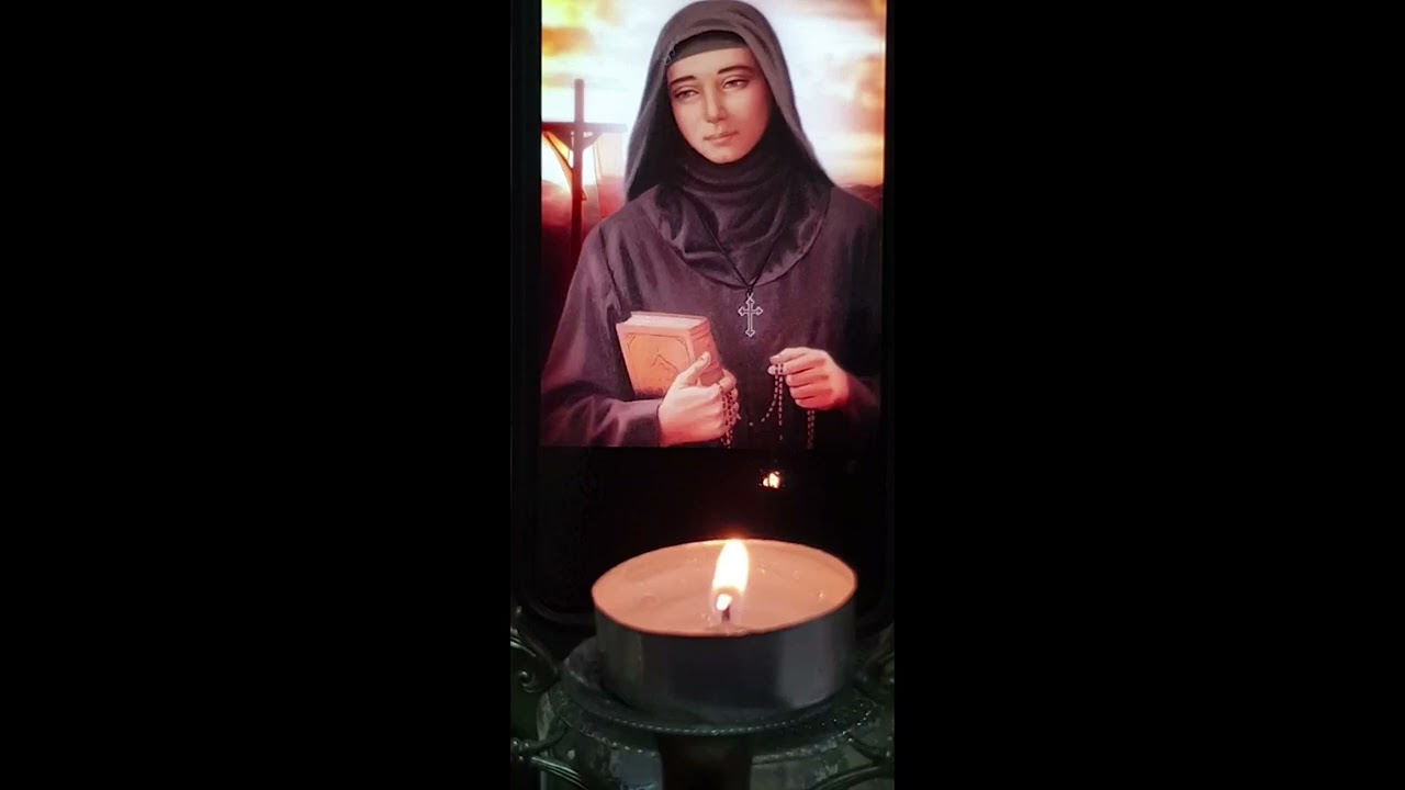 مسبحة القديسة رفقا رسولة الالم شفيعة المرضى