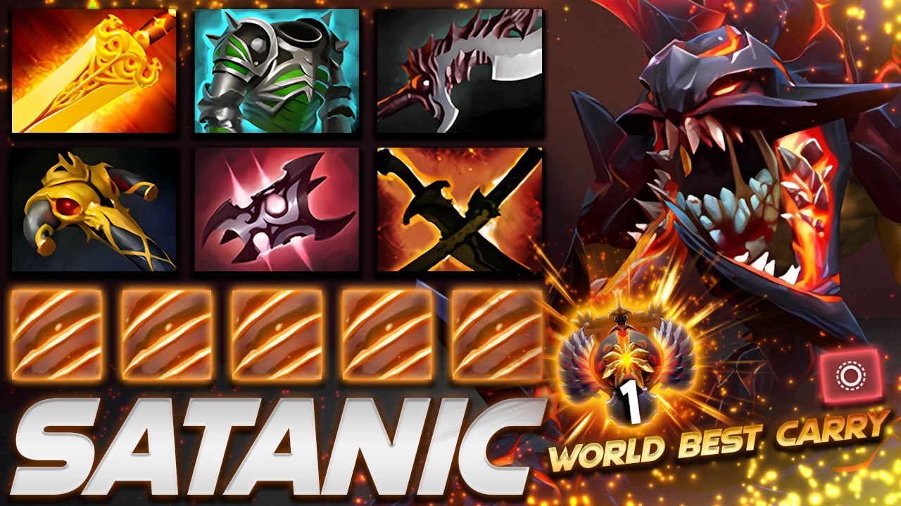 Satanic Lifestealer Top 1 Rank World Best - Dota 2 Pro Gameplay [Watch & Learn]