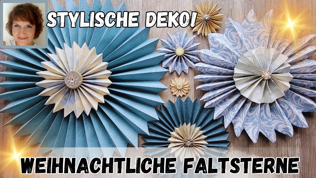 Weihnachtliche Sterne 🌟superleicht gefaltet 🌟beeindruckende Deko 🌟Upcyling 🌟Low-Budget-Projekt