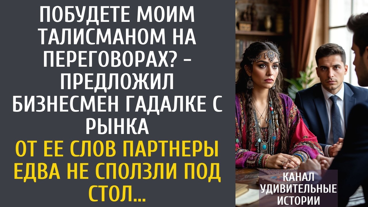 Побудете моим талисманом на переговорах? - предложил бизнесмен гадалке с рынка… От ее слов партнеры…