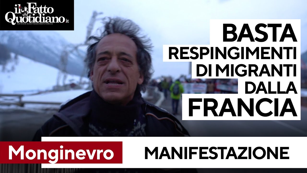 Monginevro, grande manifestazione al confine con la Francia: 