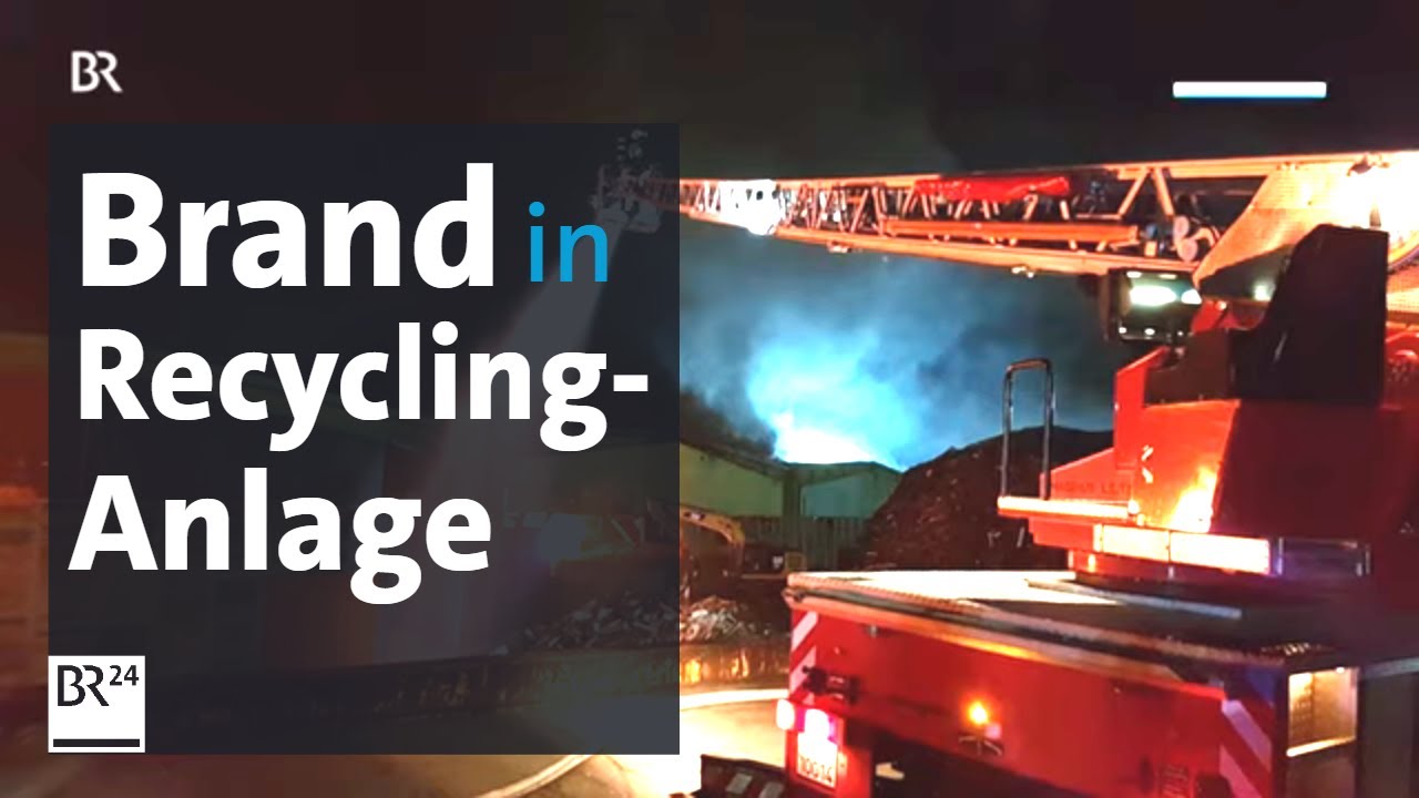 Aufgebrachte Anwohner nach Brand in Recyclinganlage | BR24